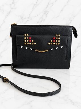 Fendi Monster studded crossbody bag